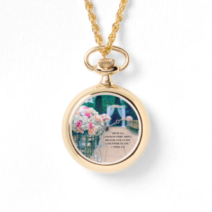 Montre Fleur Bouquet Amour et Mariage Aisle Bible Verse