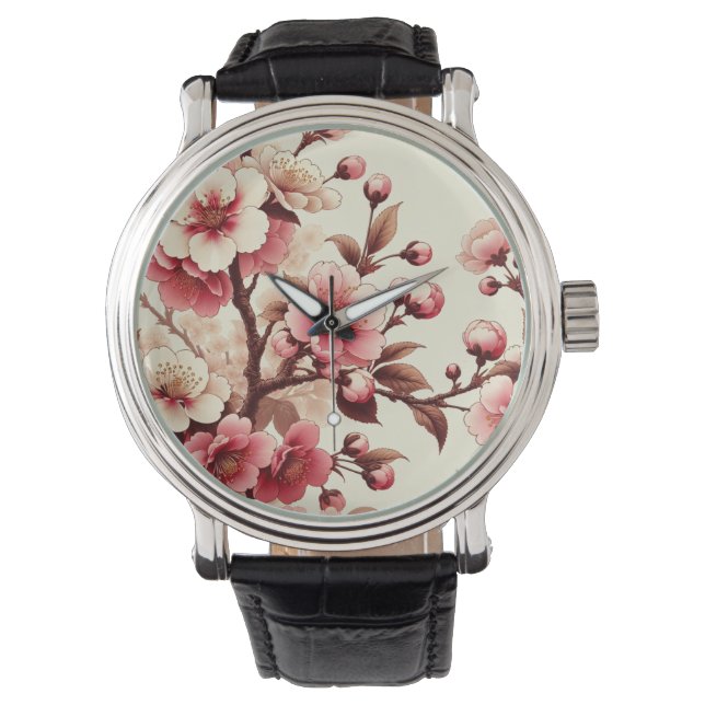 Montre Fleur de cerise (devant)