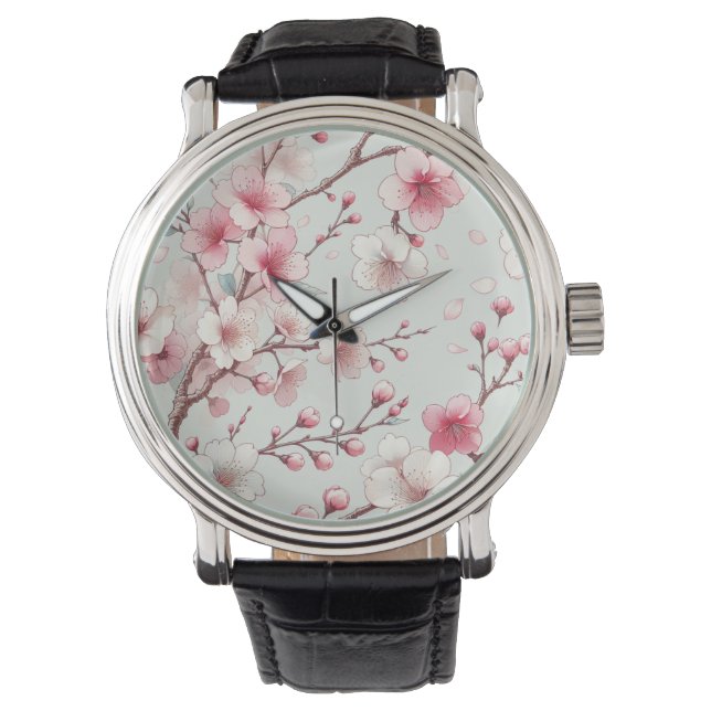 Montre Fleur de cerise (devant)