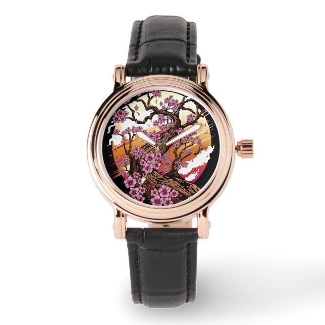 Montre Fleur de cerisier sauvage (Recto)