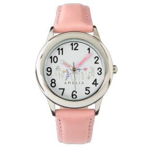 Montre Fleur de naissance - Surveillance personnalisée de