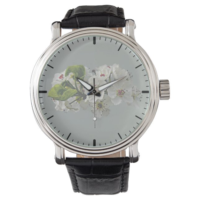 Montre Fleur de poires blanches (devant)