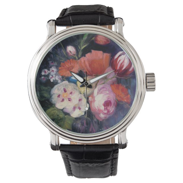 Montre Fleur de printemps fraîche coupée (devant)