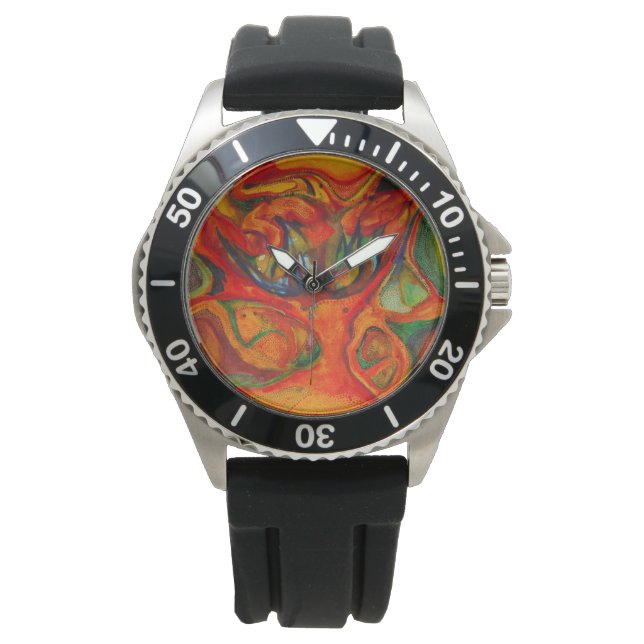 Montre Fleur d'encre (devant)