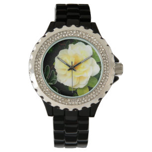 Montre Fleur jaune