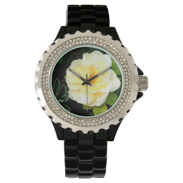 Montre Fleur jaune (devant)
