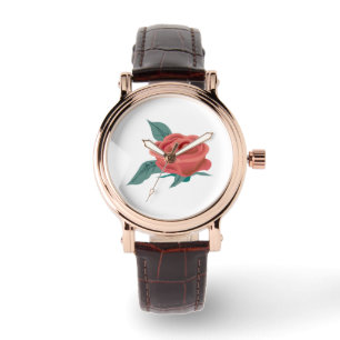 Montre Fleur rose