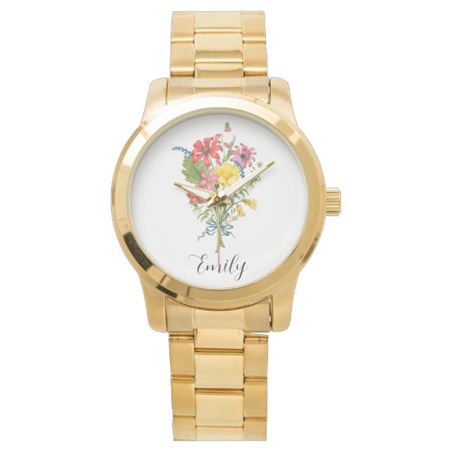 Montre Fleur sauvage (devant)