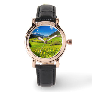 Montre Fleurs   Canton des Grisons de Dandelion, Suisse