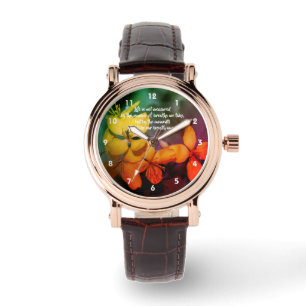 Montre Fleurs de devis inspirées de la vie Abstraites   