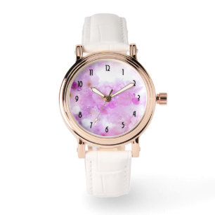 Montre Fleurs de fleurs de cerisier rose