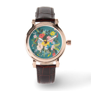 Montre Fleurs de jardin sauvage