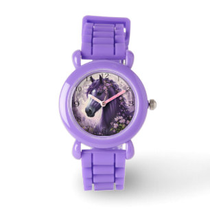 Montre Fleurs de lune de cheval pourpres, Imaginaire