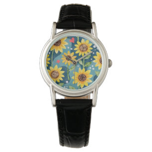 Montre Fleurs de soleil brillantes