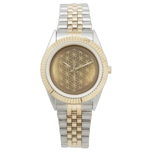 Montre FLEURS DE VIE - Géométrie Sacrée Médaillon 1