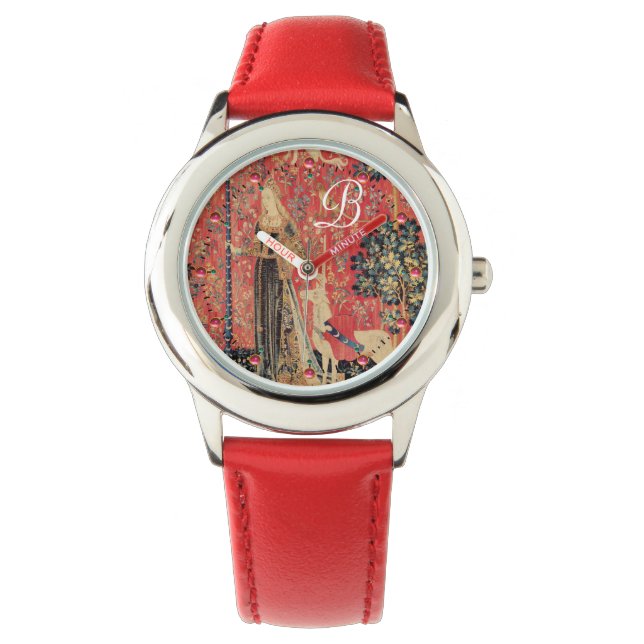 Montre Fleurs d'Imaginaires, Animaux Monogrammes (devant)