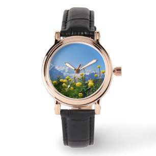 Montre Fleurs   Eiger Monch Alpes suisses
