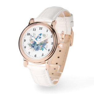 Montre Fleurs mignonnes Oiseaux Regarder