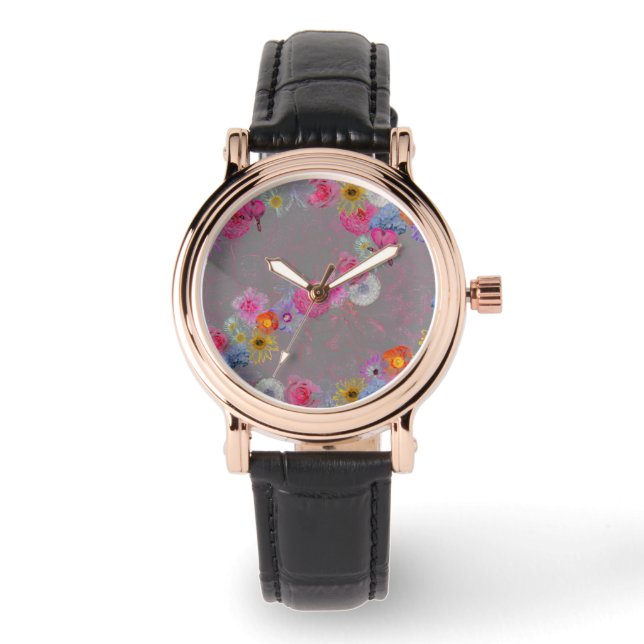 Montre Fleurs mixtes dans l'art moderne (Recto)