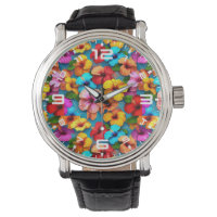 Fleurs multicolores florales Motif-36355