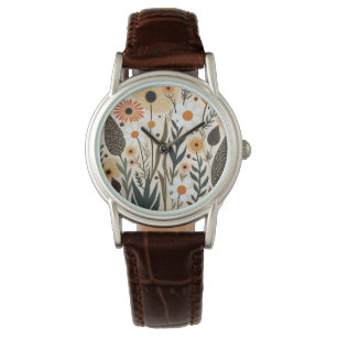Montre Fleurs Plantes Bohème Botanique Design 389