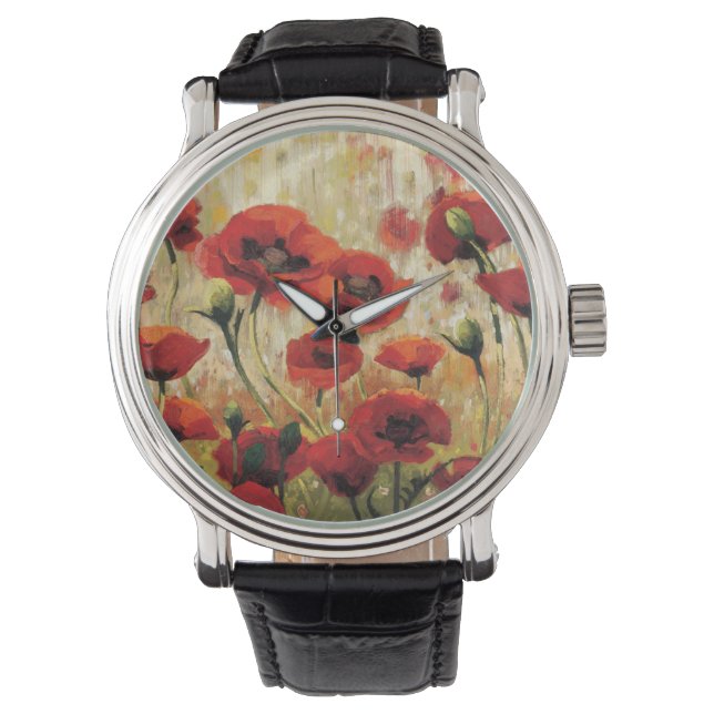 Montre Fleurs printanières dans un jardin (devant)