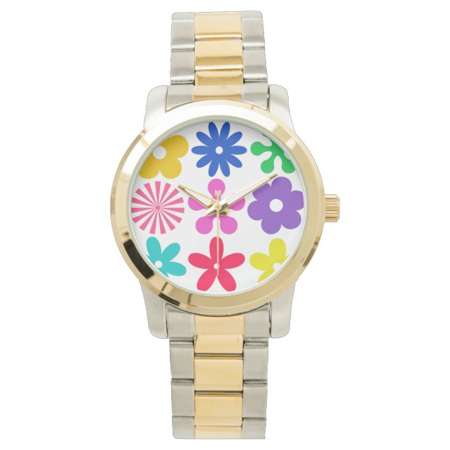 Montre FLEURS RÉTRO super (devant)