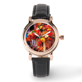 Montre Fleurs séchées Regarder vers le bas