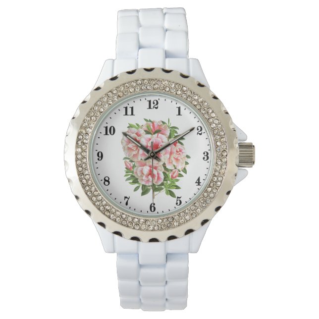 Montre Fleurs vintages mignonnes dames (devant)