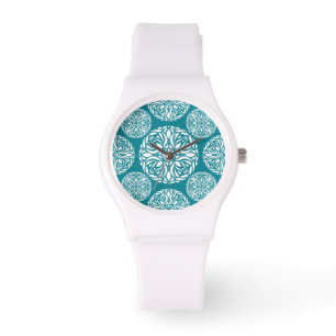 Montre Flocon de neige floral d'hiver