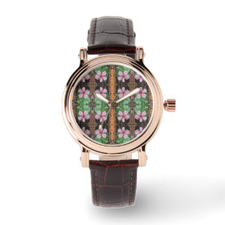 Montre Floral 3D Photo-Art Motif Élégance sans date