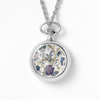 Montre Floral bleu W.Morris Motif Watch