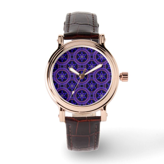 Montre Floral Modern Boho Elegant Abstract Pattern #505 (Recto)