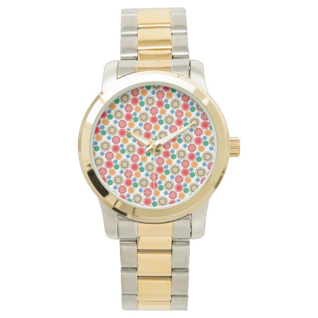 Montre Flower Power en rangées 002 (devant)