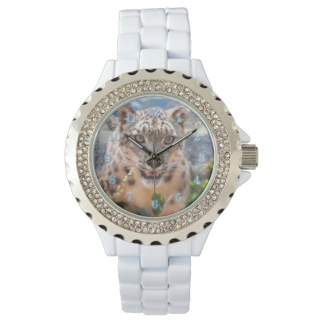 MONTRE FLOWERS DE SNOW LEOPARD (devant)
