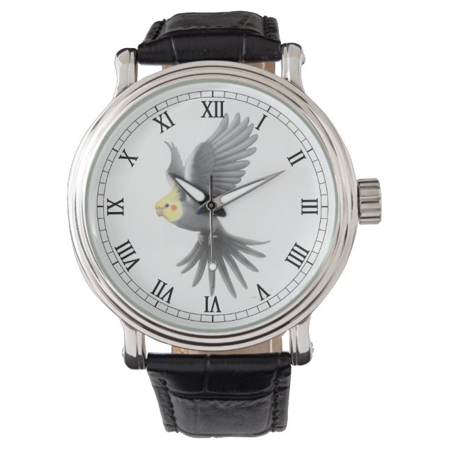 Montre Flying Cockatiel Parrot Watch (devant)