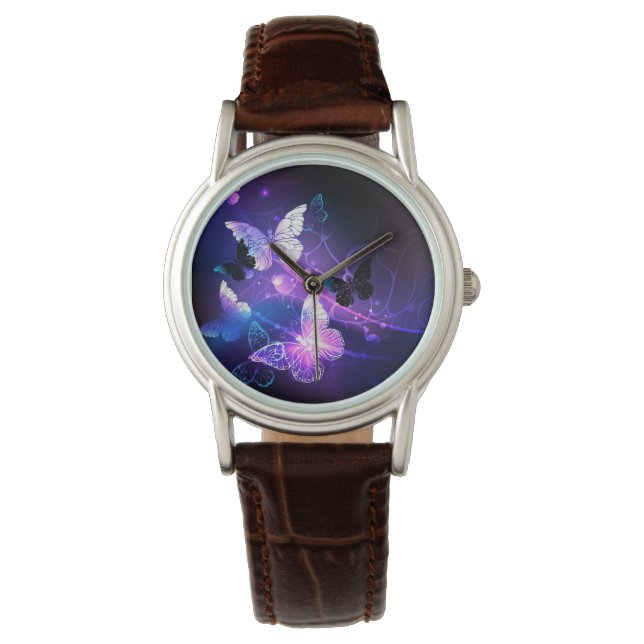 Montre Fond avec papillons de nuit (devant)