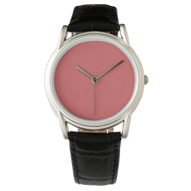 Montre Fond rouge texturé visuel calme et simple (devant)