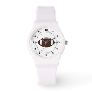 Montre Football féminin Sporty White Silicon Watch