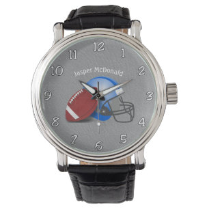 Montre Football Textured photo Arrière - plan personnalis