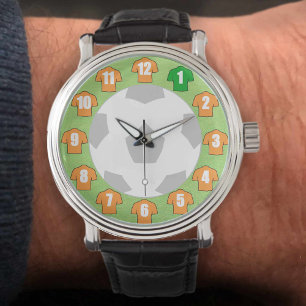 Montre Football Watch - avec les anciennes chemises en or