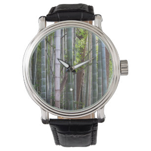 Montre Forêt géante japonaise de bambou, Sagano, Kyoto, J