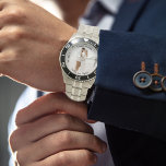 Montre Forever in Love Mariage Anniversaire Photo<br><div class="desc">Gardez votre autre significatif proche de cette photo anniversaire avec photo,  sentiment,  nom,  mariage et le nombre d'années mariées. Conception composite par Holiday Hearts Designs.</div>