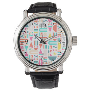 Montre Formes géométriques colorées mignonnes motifs cand