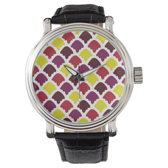 Montre Formes mites design motif (devant)