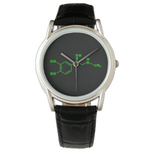 Montre Formule chimique moléculaire d'adrénaline