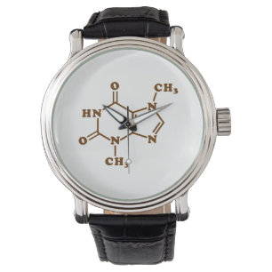 Montre Formule chimique moléculaire de théobromine de