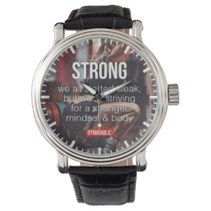 Montre FORT, Poids des femmes levant des mots inspirants