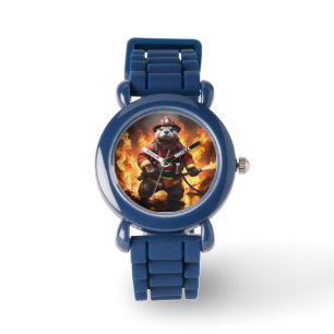 Montre **"Fourrure et Flammes : le contre-feu du pompier