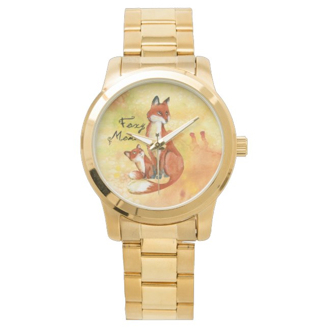 Montre Foxy Momma Unisex Oversize Gold Bracelet (devant)